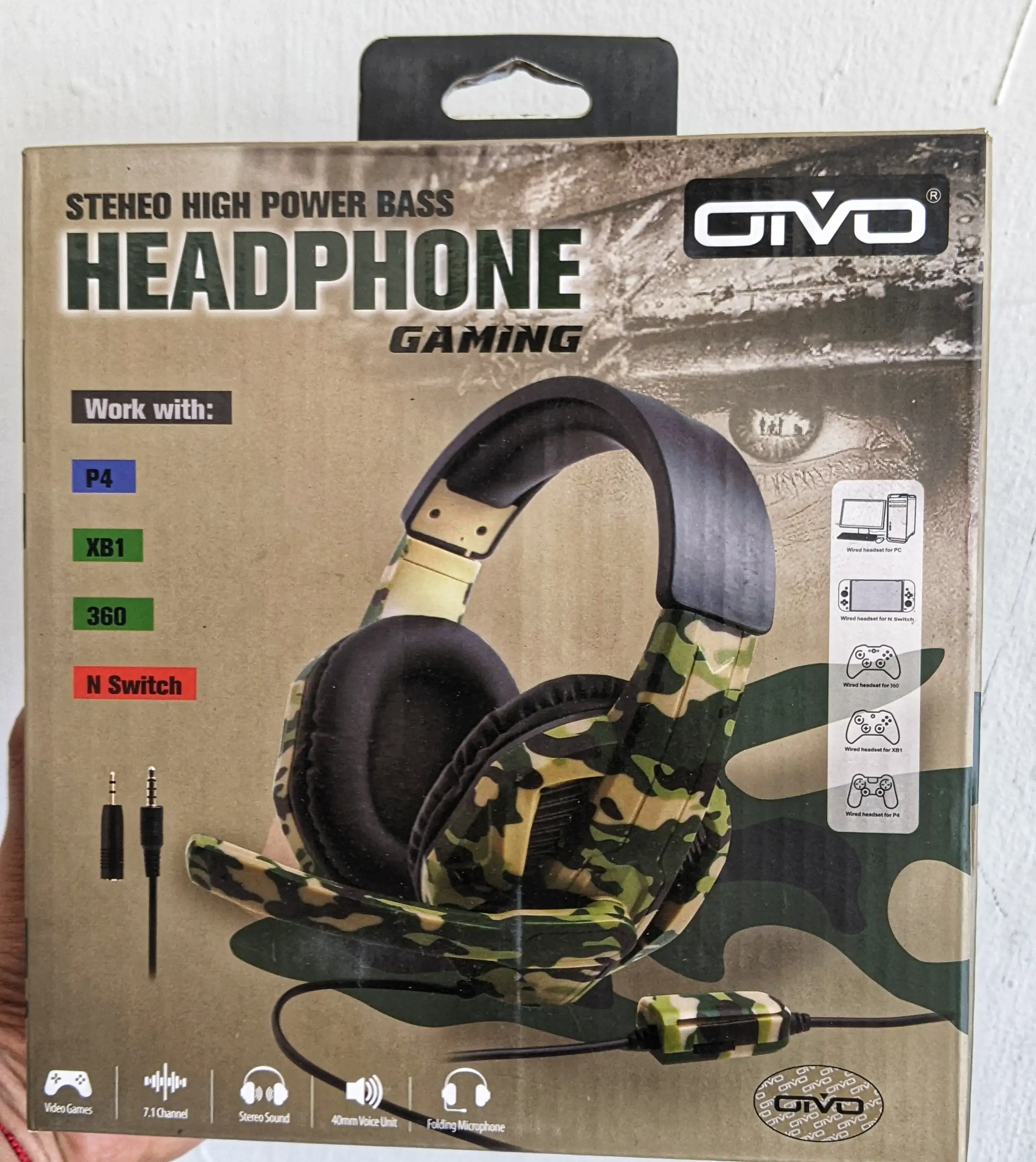 Audifono gamer militar  otvo‼️🕹️🎮👾
