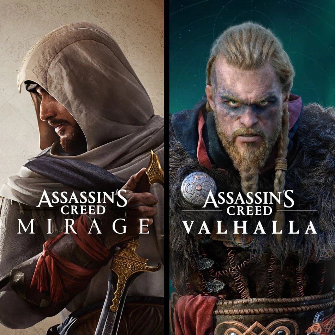 ASSASSINS CREED MIRAGE & ASSASSINS CREED VALHALLA BUNDLE