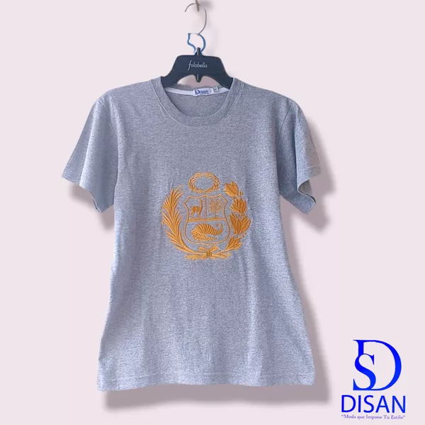 Polo Melange escudo dorado