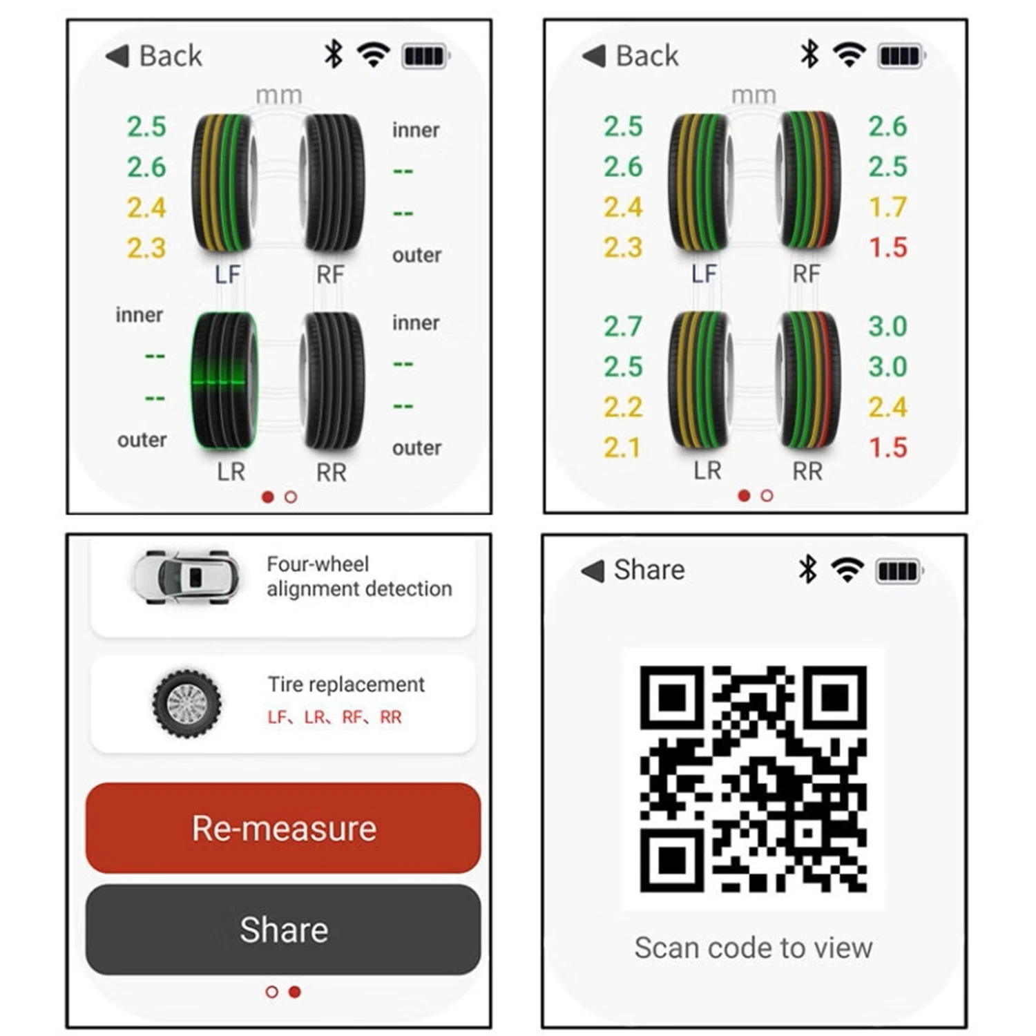 Launch Tread Master Medidor de Neumaticos Profundimetro 2