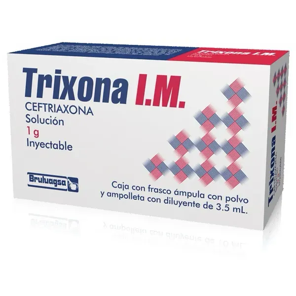 Trixona I.M / ceftriaxona sol. Iny 1 g / 3.5ml