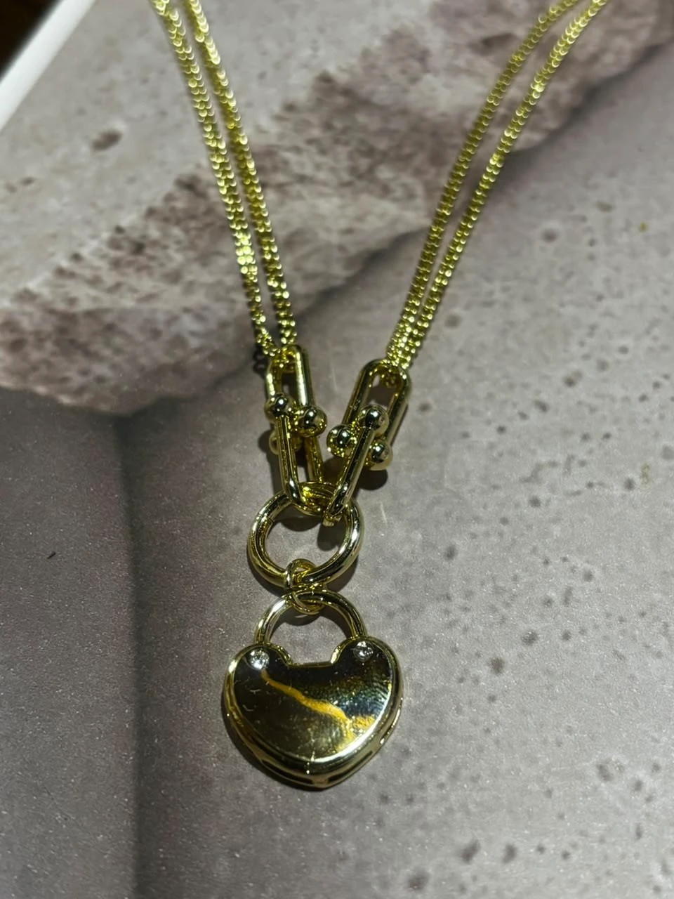 collar oro doble laminado 