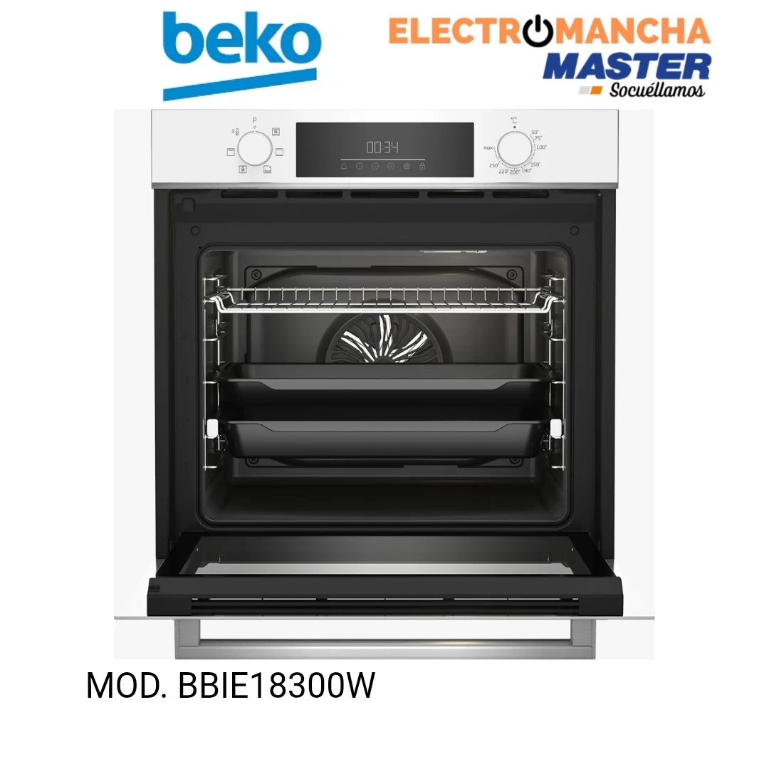 HORNO BEKO BBIE18300W MULTIFUNCION CRISTAL BLANCO  4