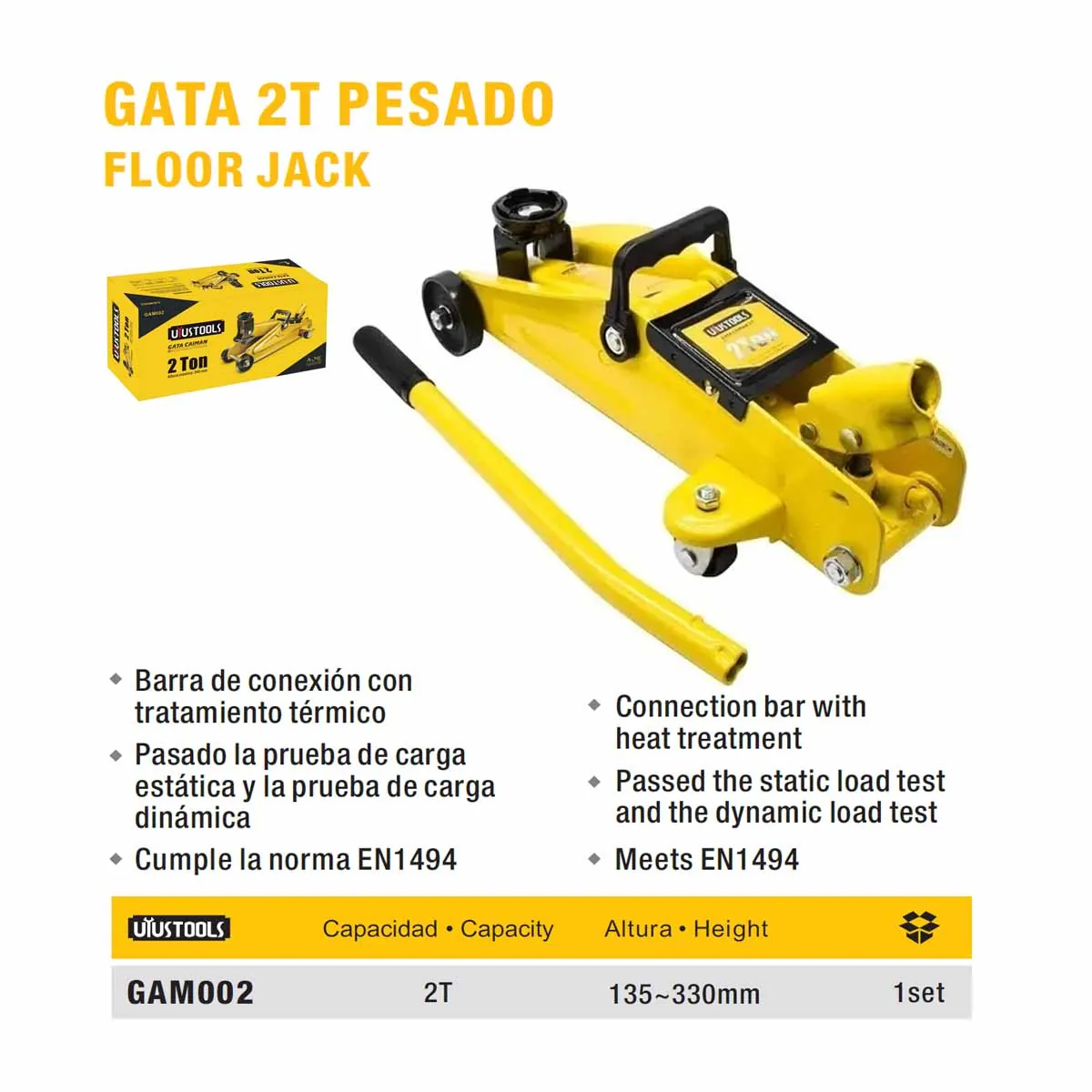 GATA CAIMAN PEQUEÑA UYUST 2 TON