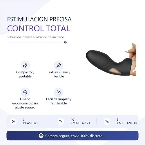 Vibrador Dedo Alan Pretty Love  2