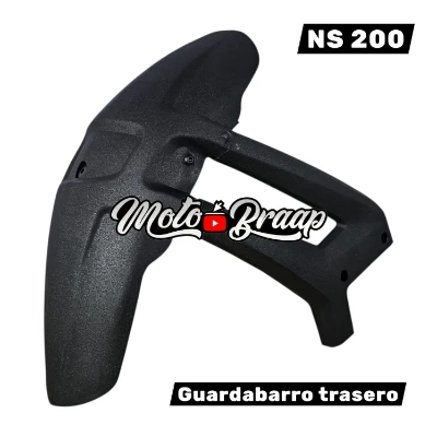 NS 200 Guardabarro trasero base metalica color negro SPD
