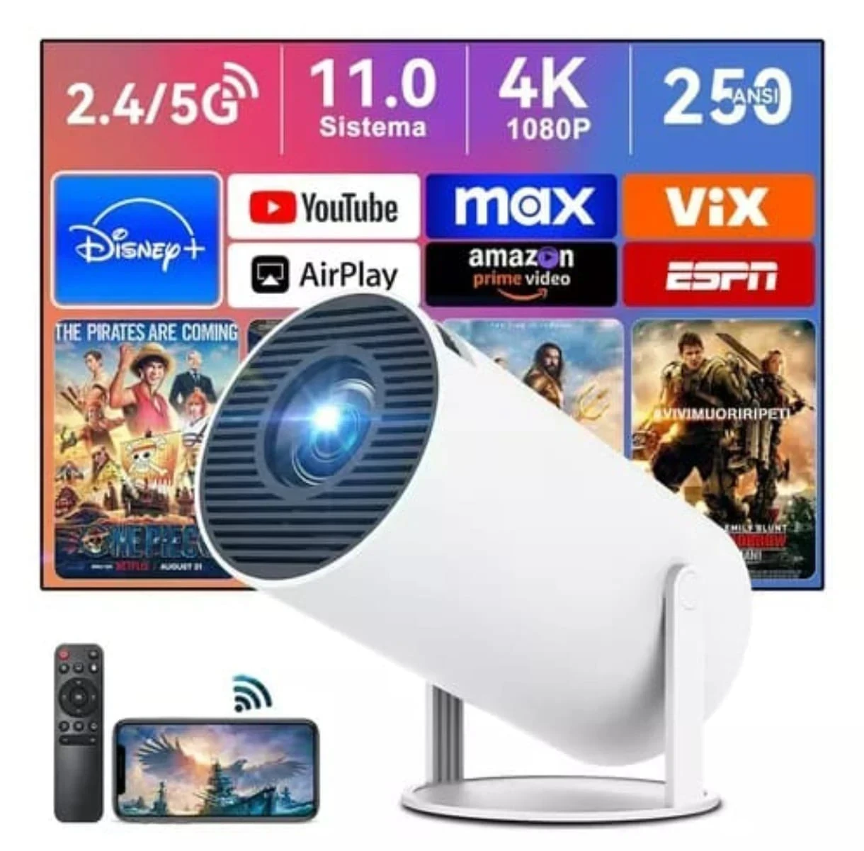 Proyector LUO hasta 120"