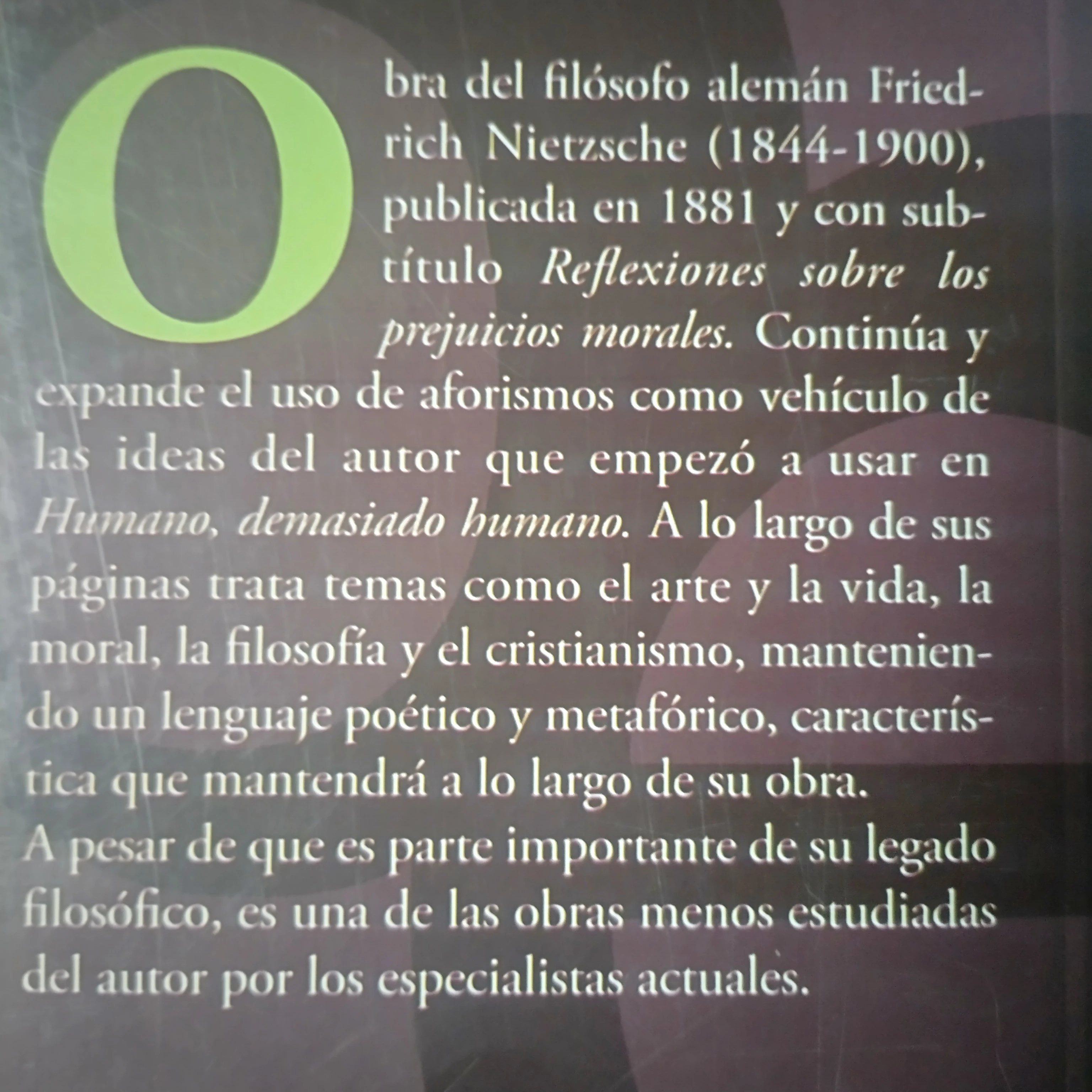 Aurora, Friedrich Nietzsche , nuevo  4
