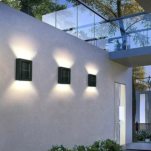 Foco Led Camineros Con fotocelula Luz Calida 8x6x2