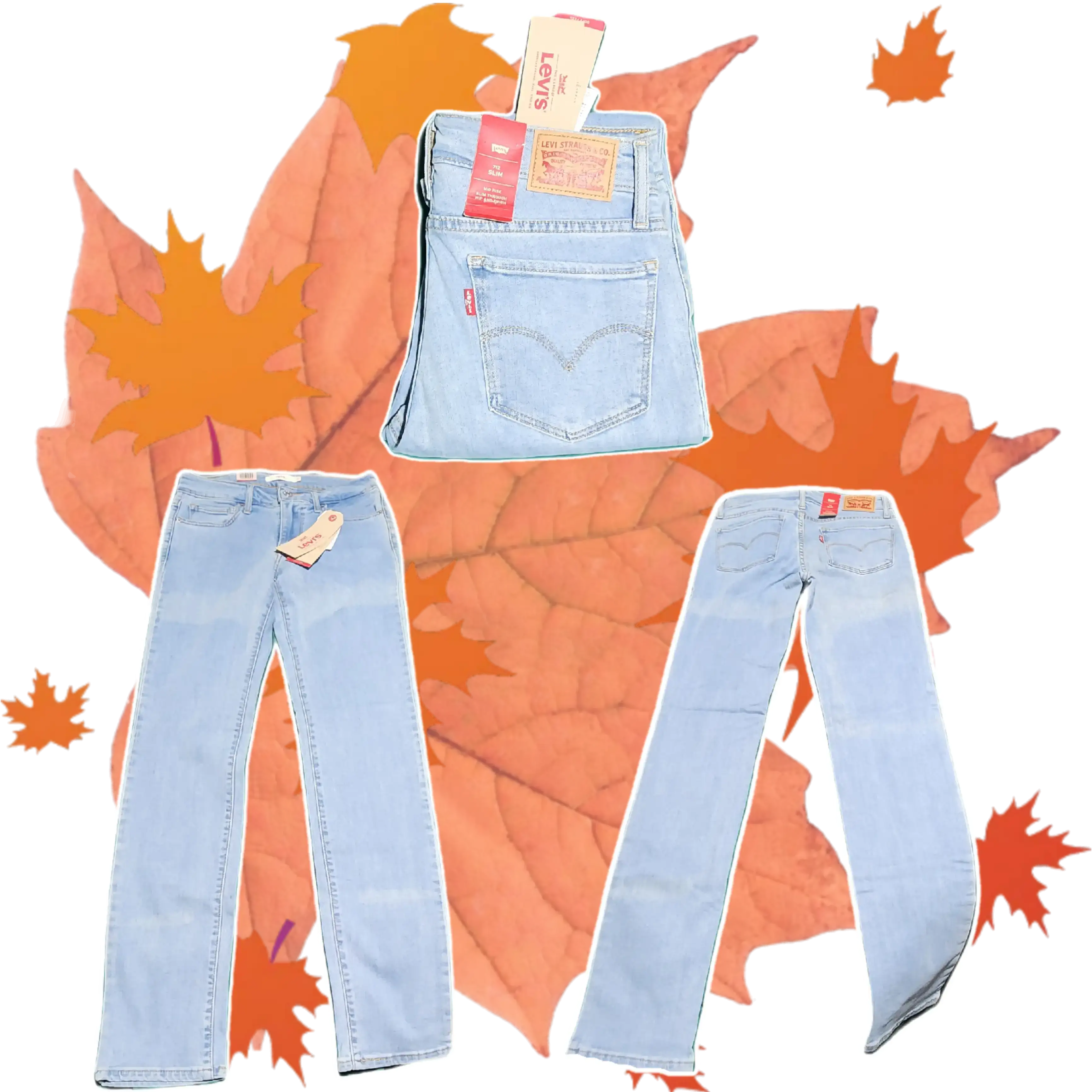 Jeans dama Modelo 712 slim Modelo Mid Rise