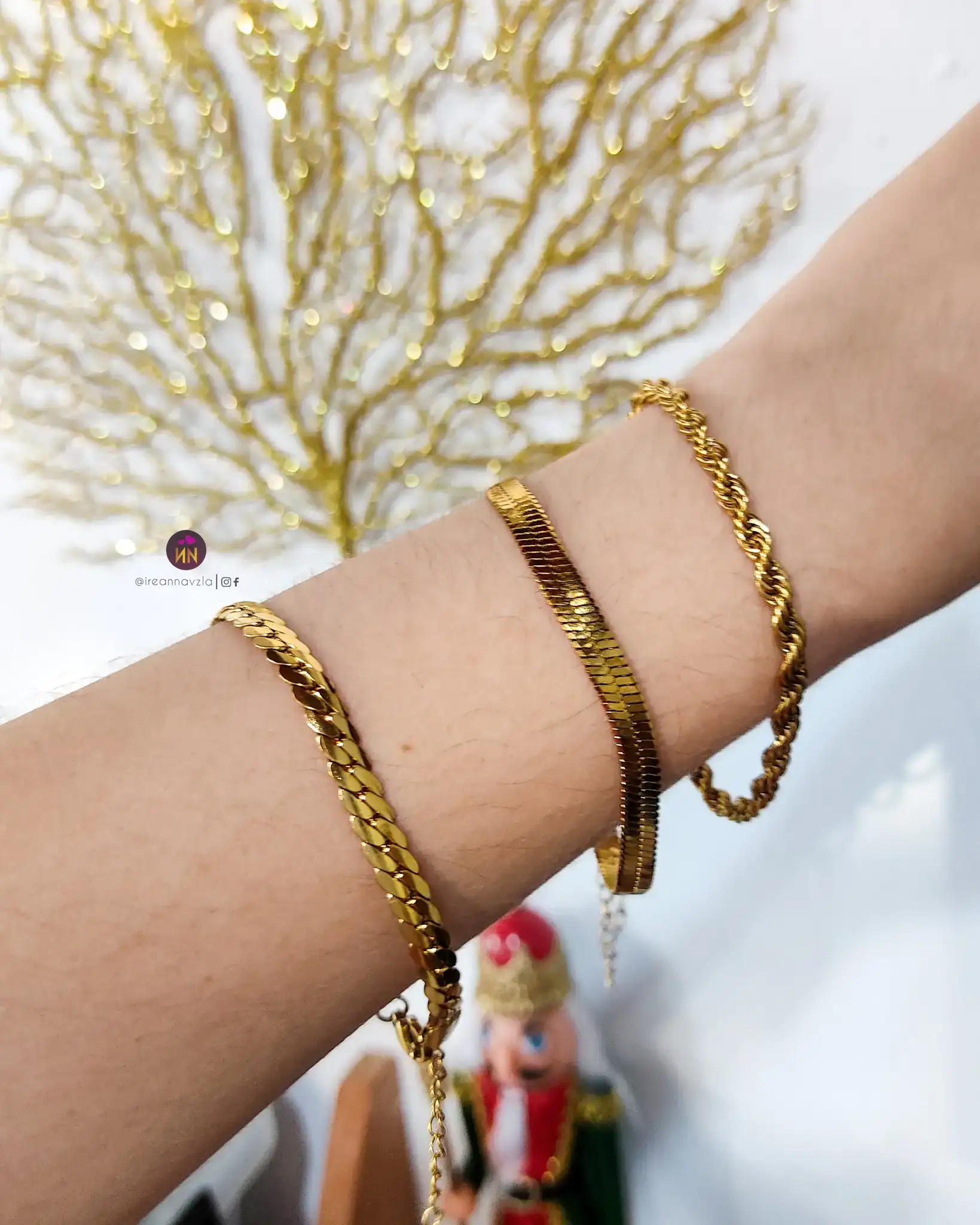 Pulsera gold acero 