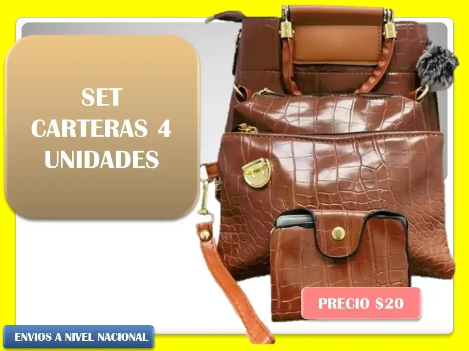 Set de carteras  4 unidades 