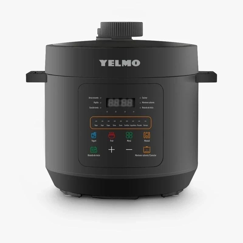 Olla Electrica A Presion Yelmo 1000W 6Lts Tactil - YELMO