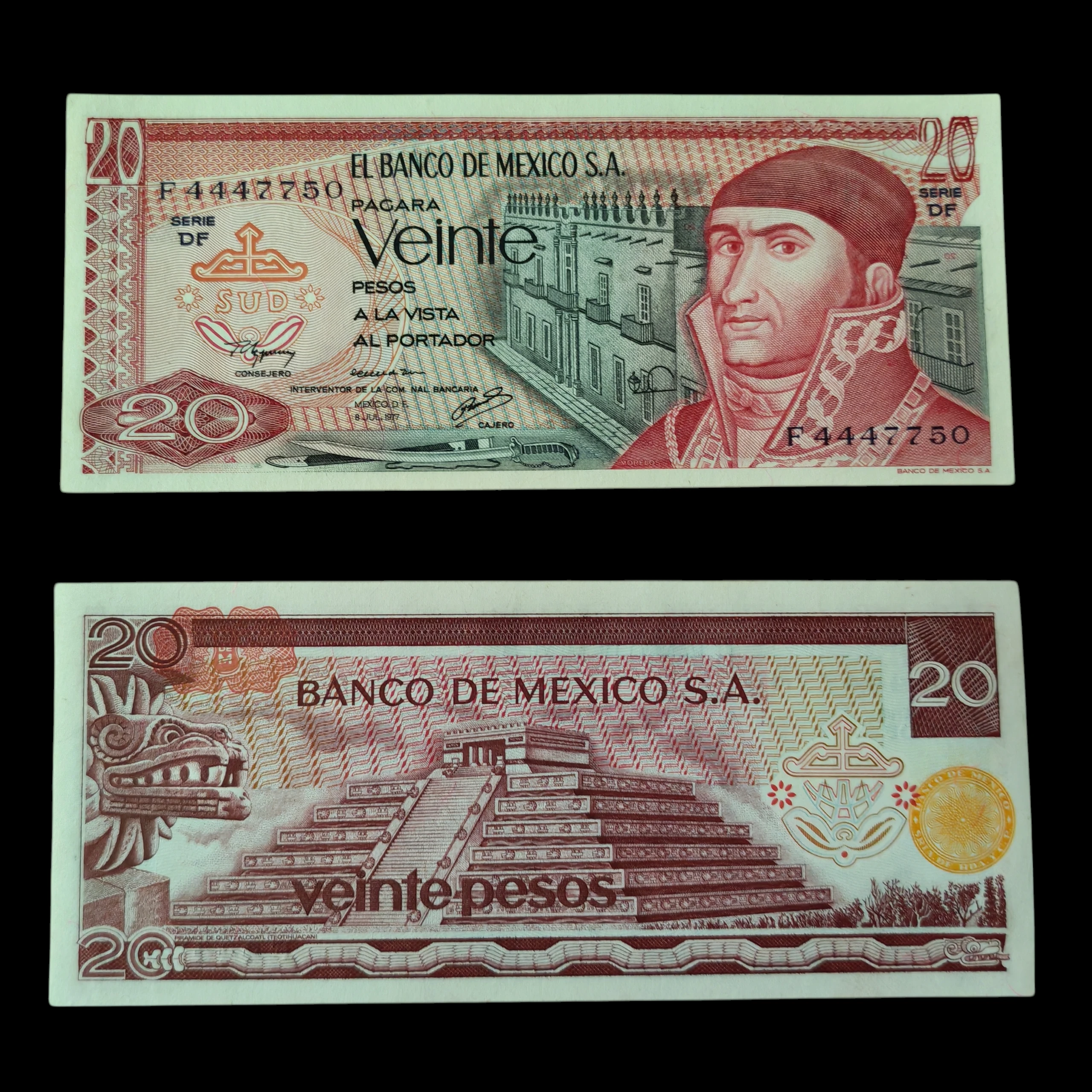 ° México 20 pesos UNC