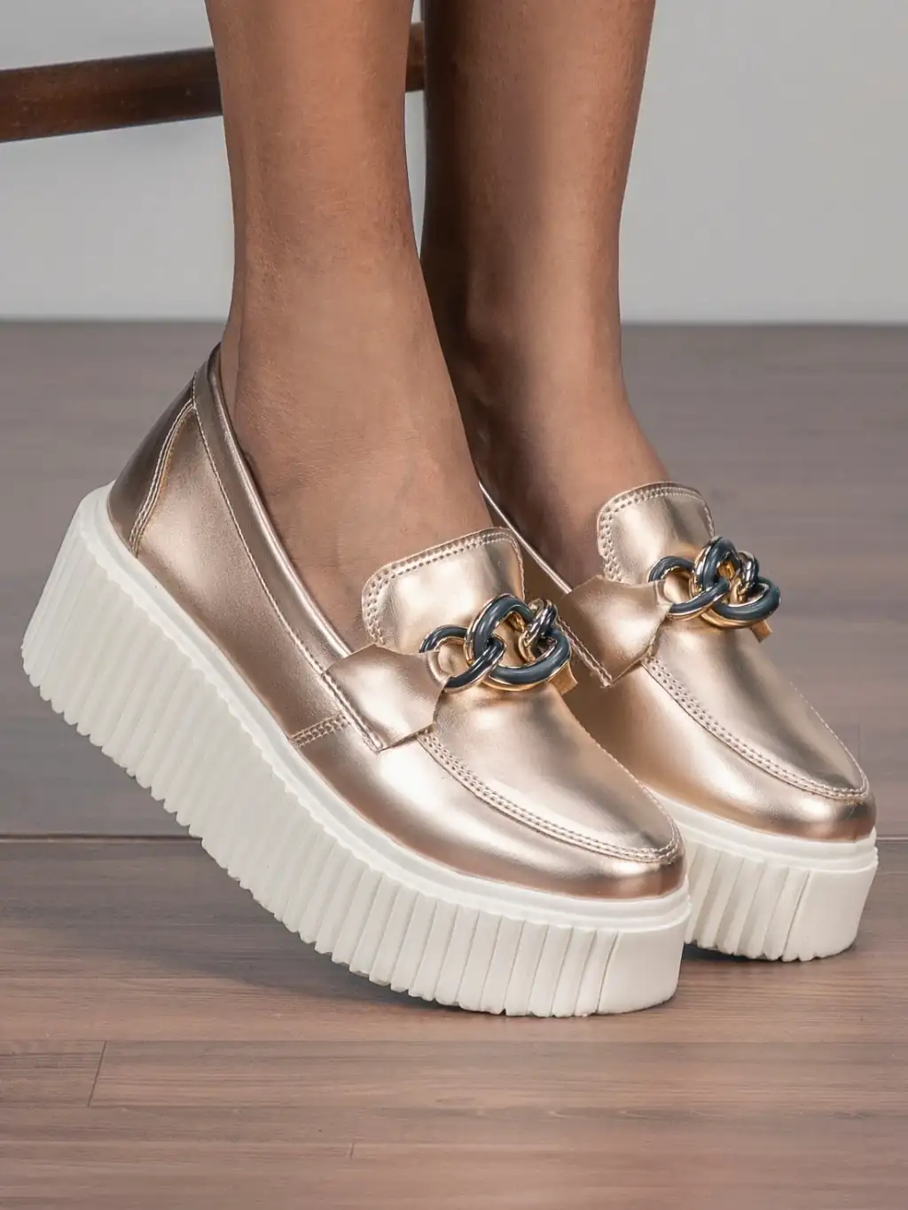 Mocassim Victoria Metalizado