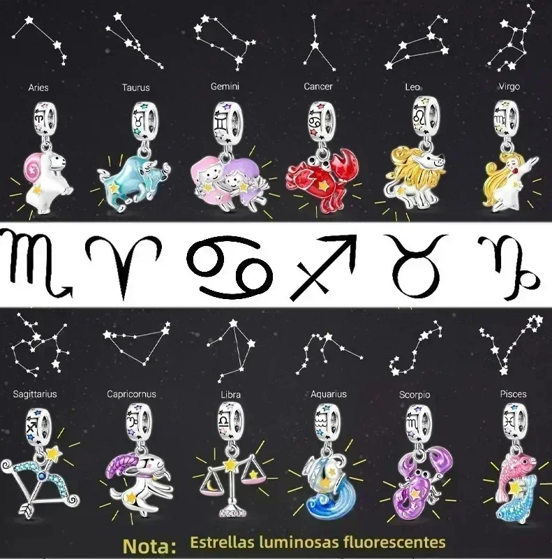 Charm Signo Zodiacal Colgante  7