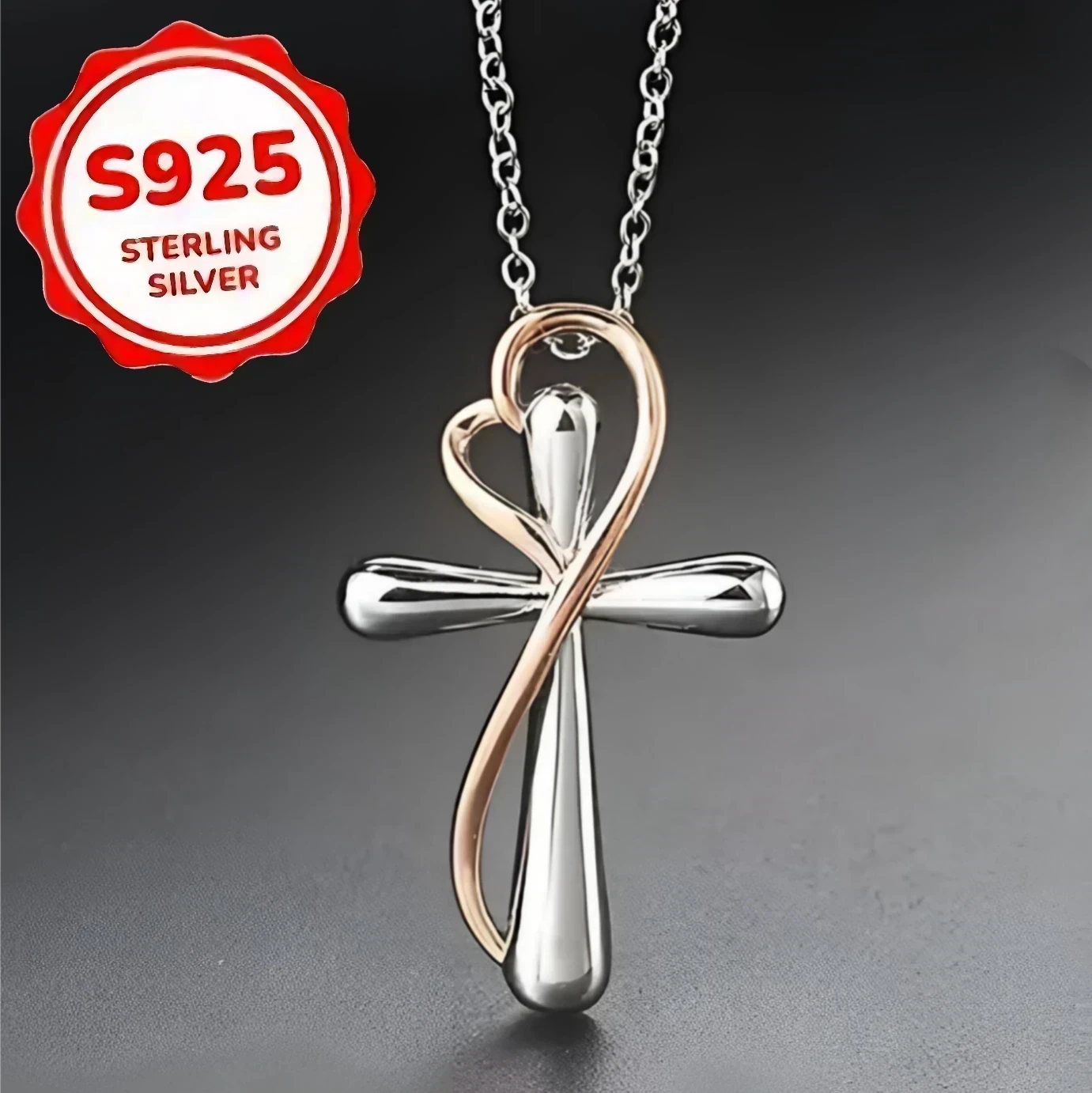 COLGANTE DE CRUZ PLATA