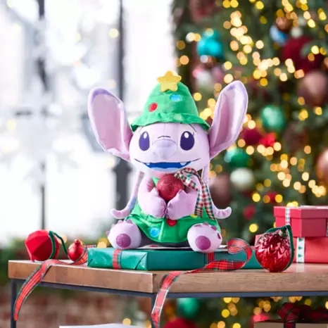 Peluche de ángel navideño