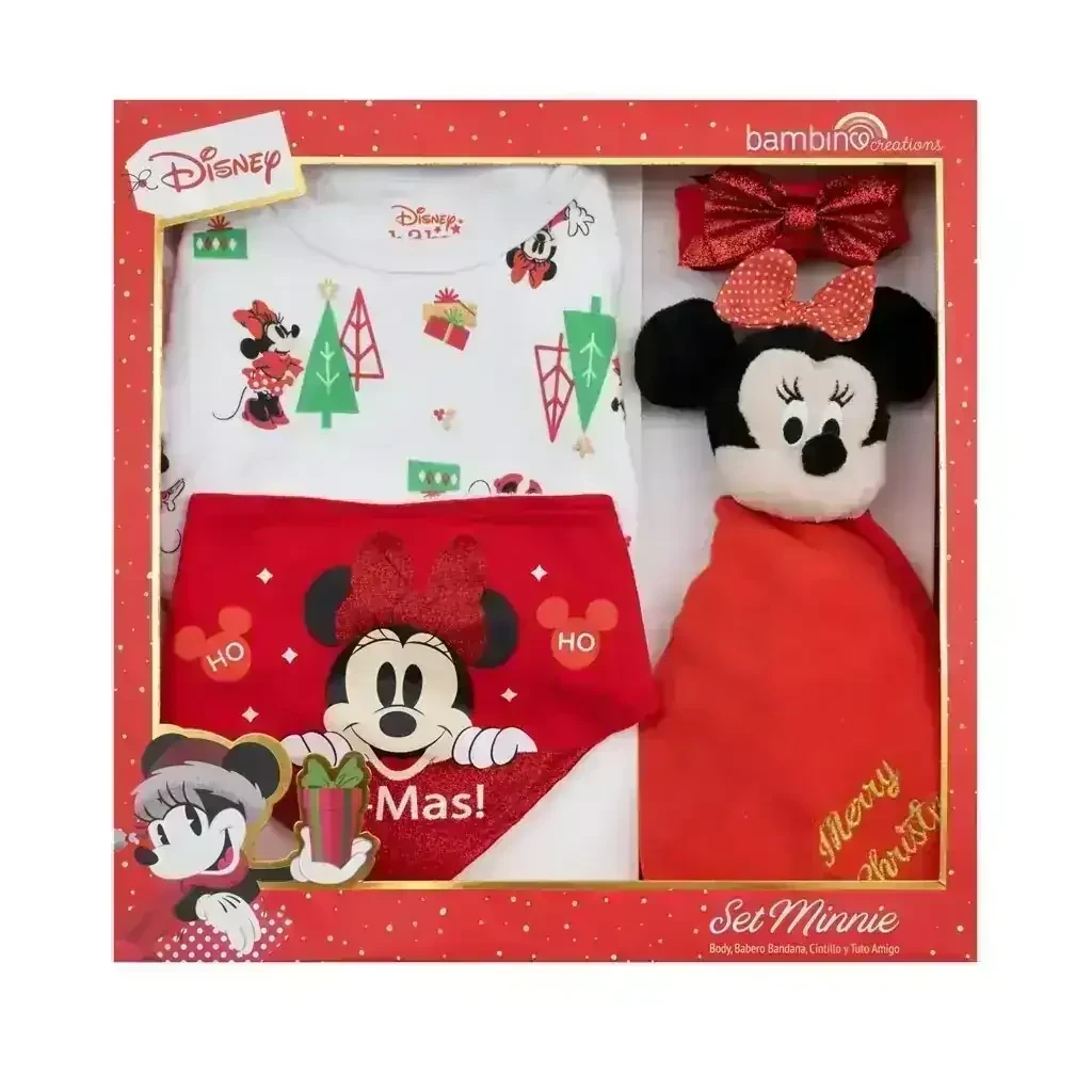 Set 4 piezas Navidad Mickey/ Minnie