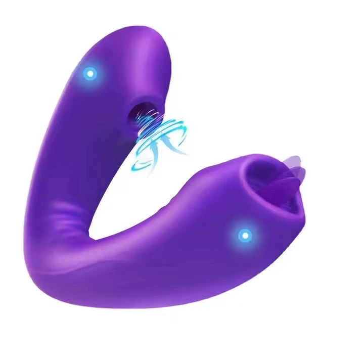 Vibrador Con Lengua Succionador 2 En 1 Control Remoto