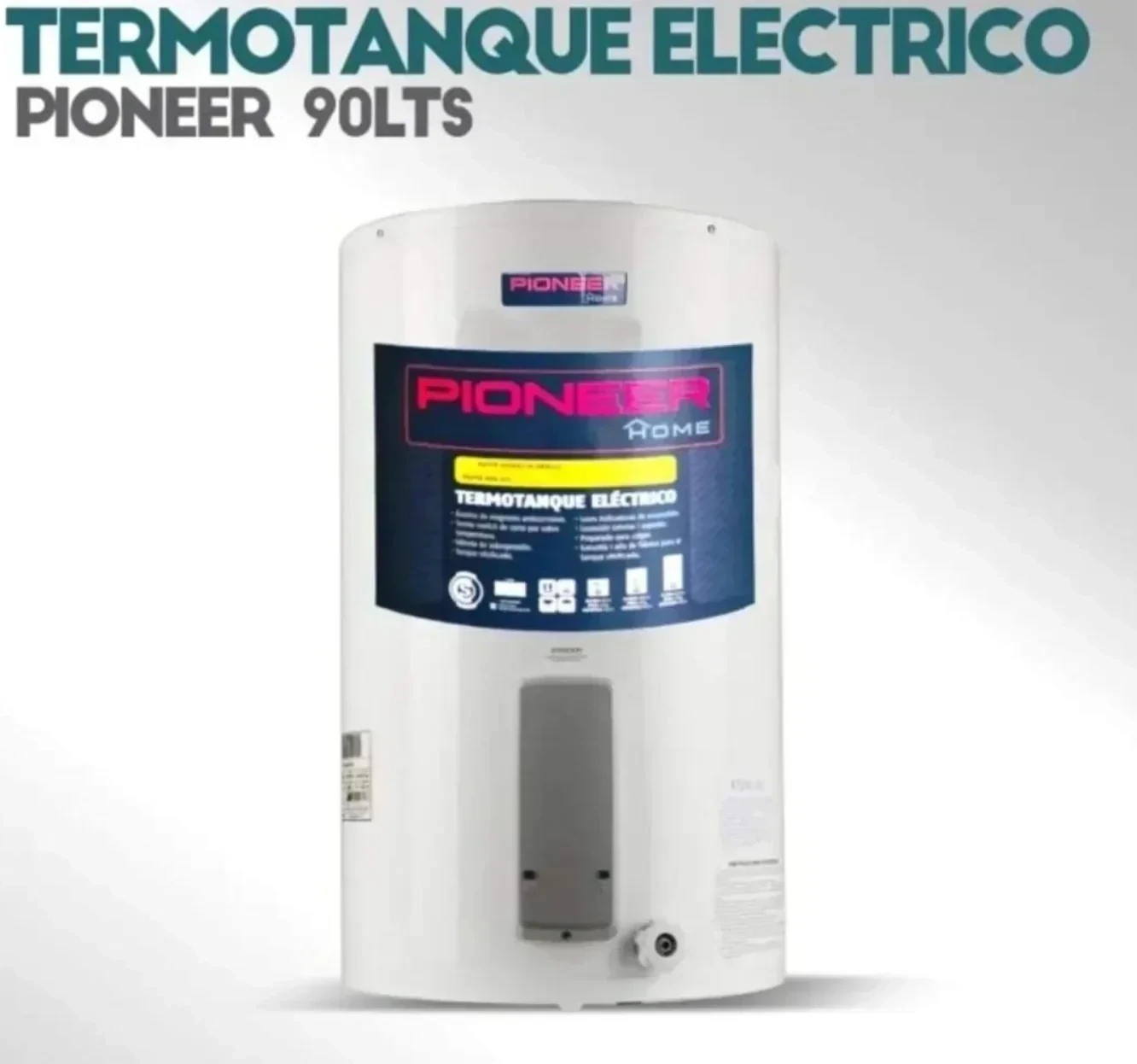 TERMOTANQUE ELÉCTRICO PIONEER 90 LTS inf/sup