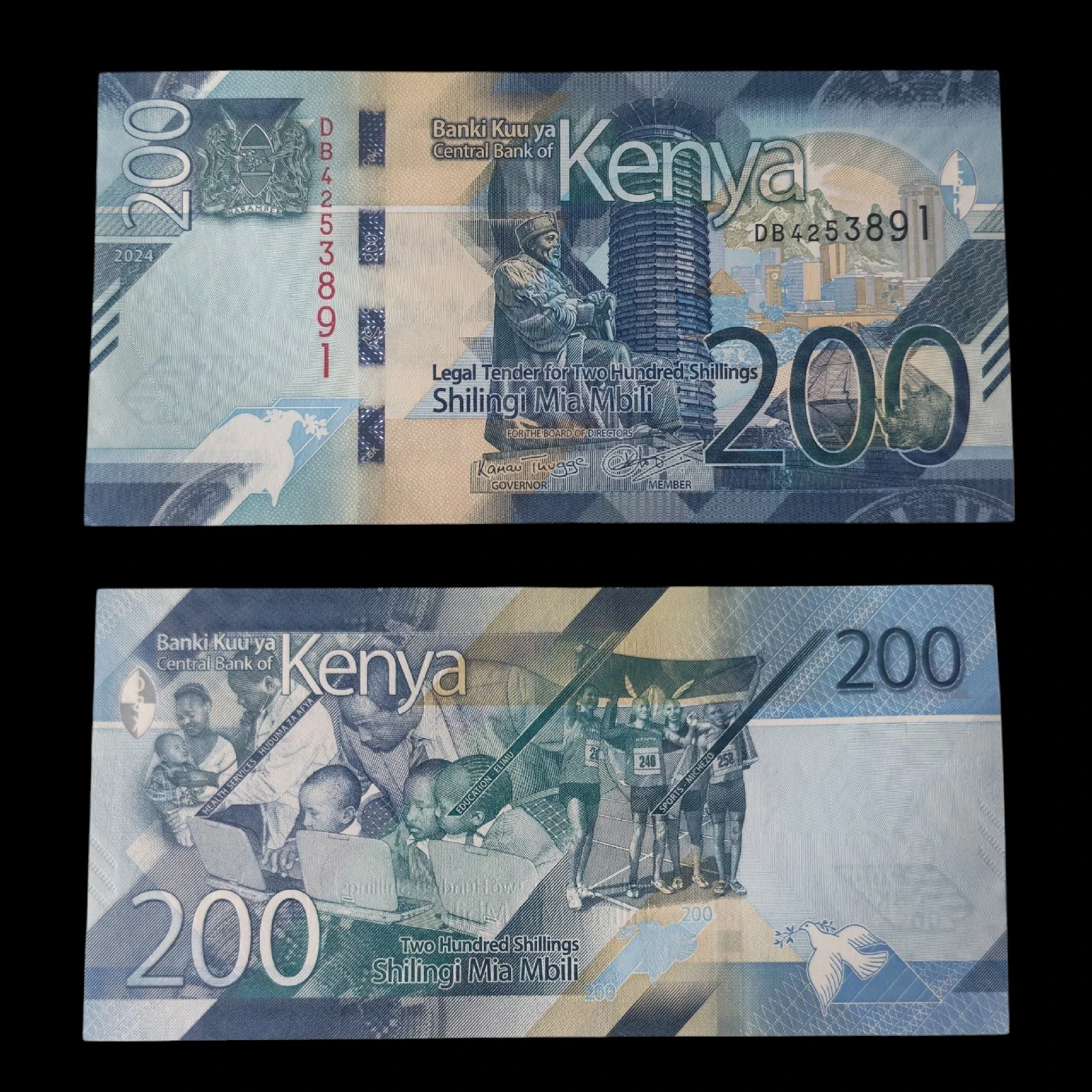° Kenia 200 Chelines UNC