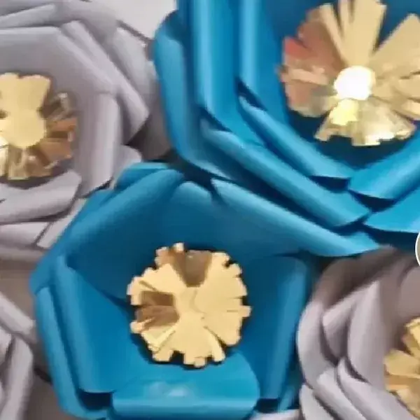 Flores de cartulina 