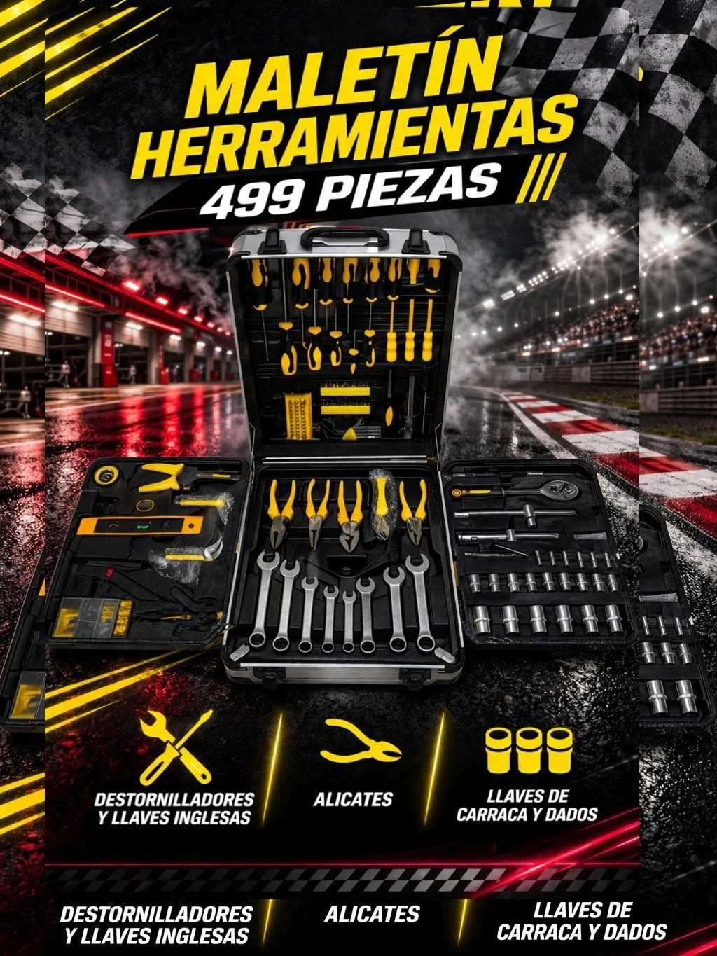 Maletin set de herramientas Azana 499 piezas