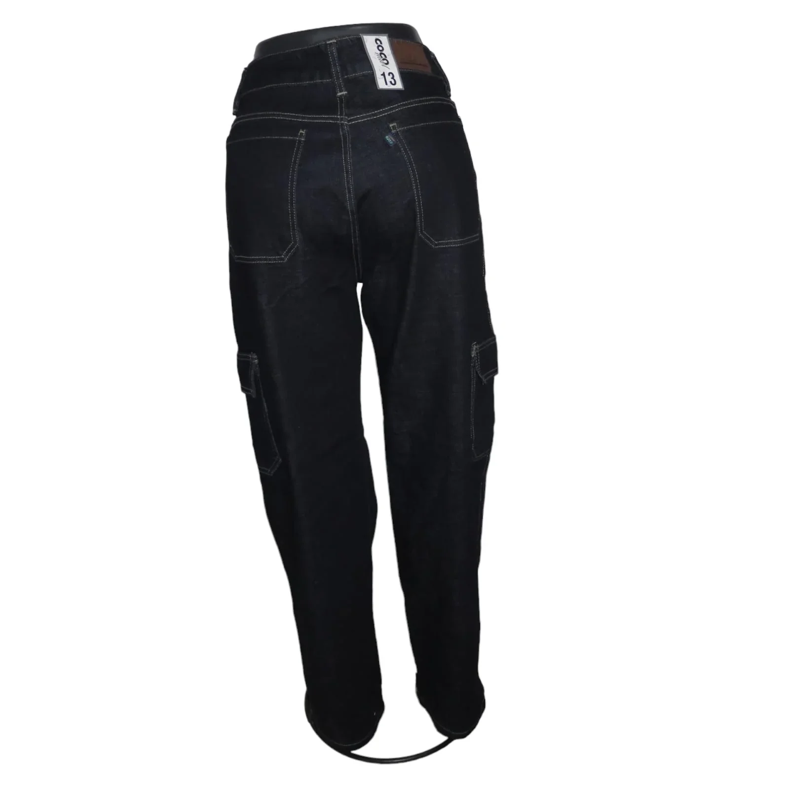 Jeans recto azul marino 3