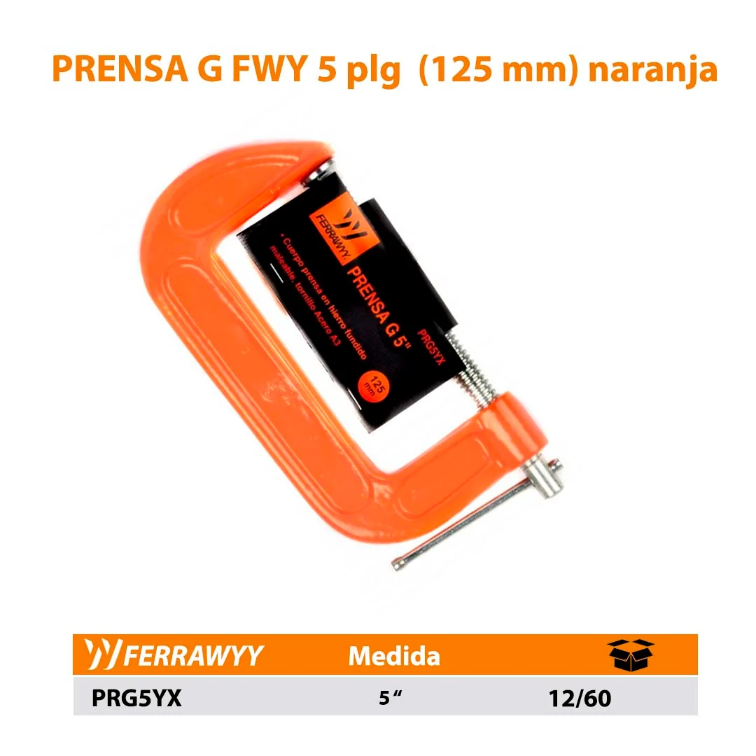 PRENSA G FWY 5" (125 mm) naranja