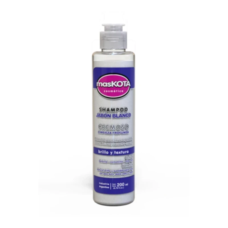 Shampoo Jabón Blanco Líquido Cremoso 200 ml
