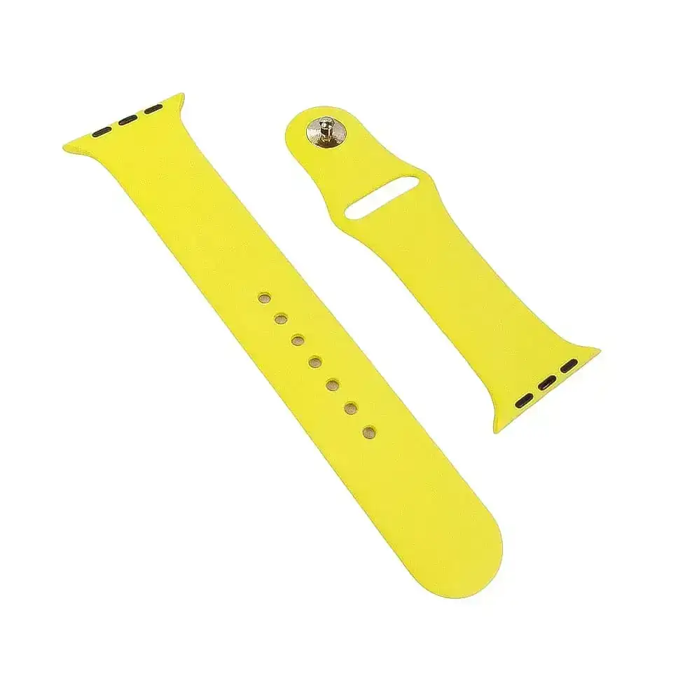 Pulso de Silicona para Smartwatch 42-44 mm Amarillo Canario