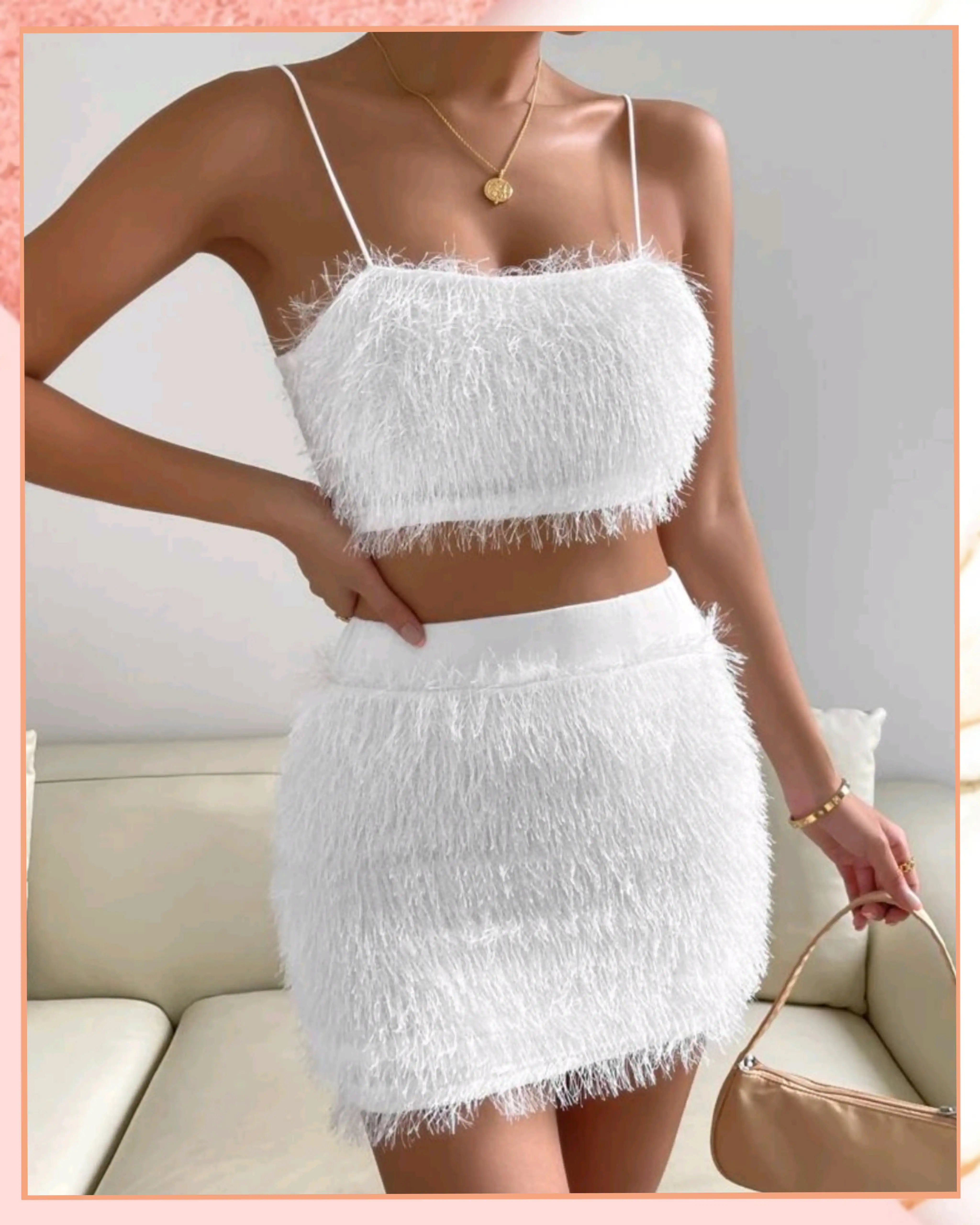 M - Conjunto de top y falda