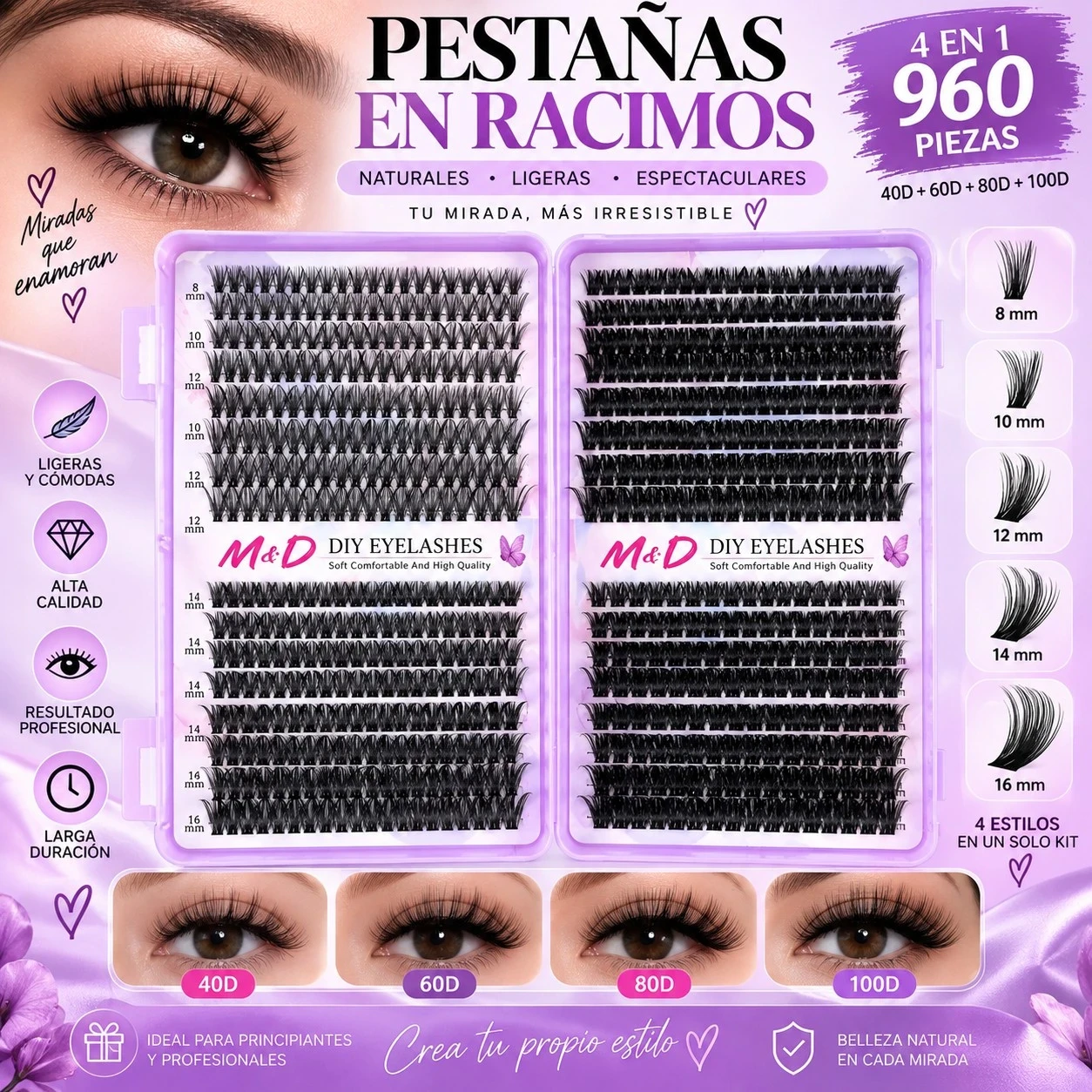 lumera libro de pestañas 30+40+80+100