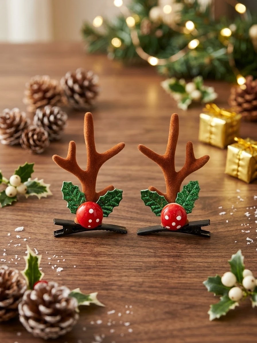24 broches navideños (12 pares) 6