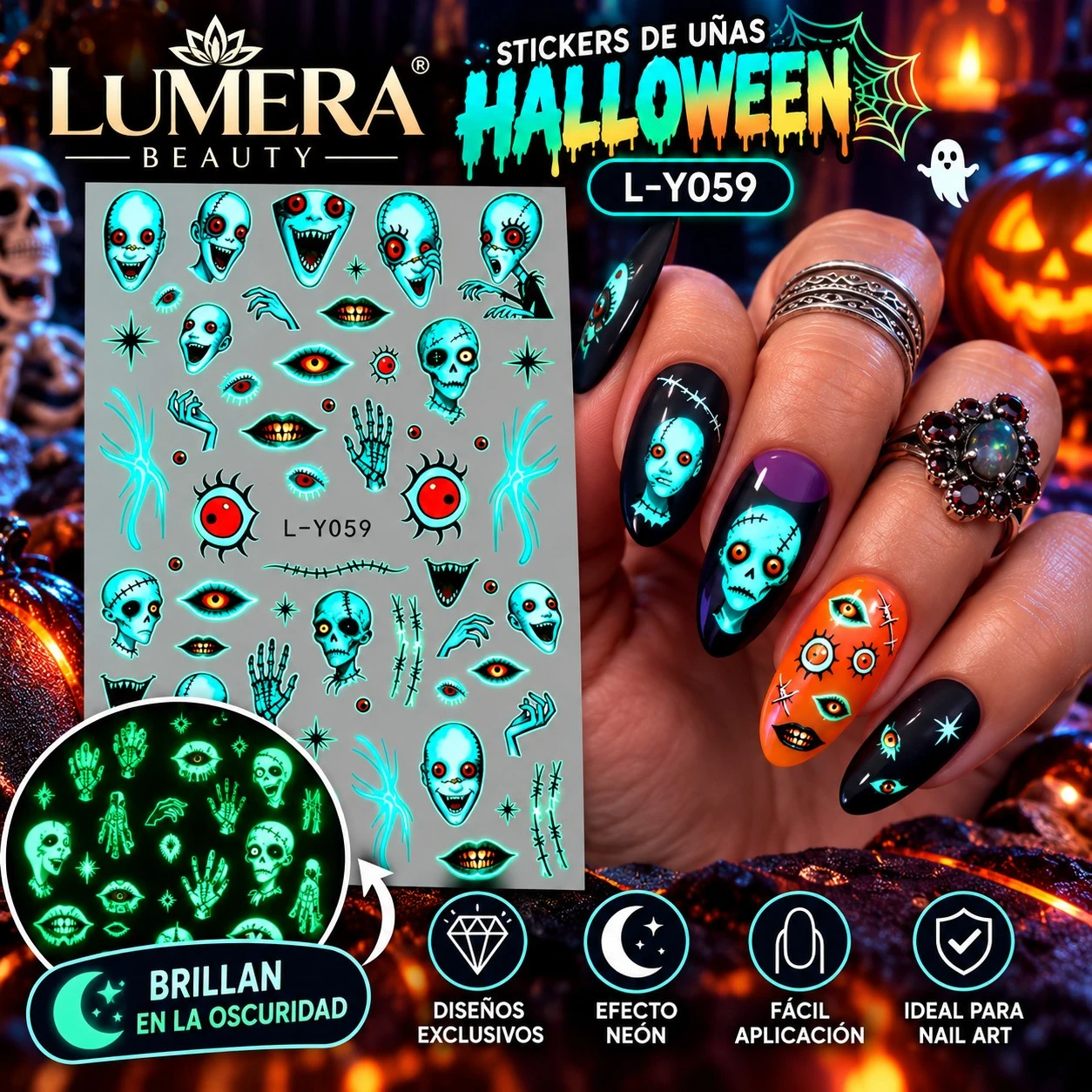 lumera sticker para uñas l-y059