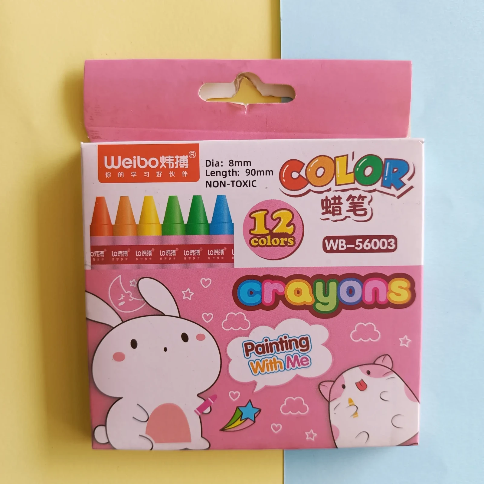 CAJA CRAYOLA WEIBO CORTA X12 2