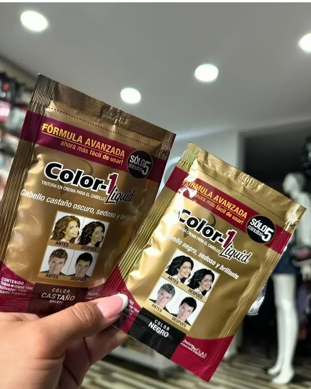 color-1 tintura en crema sobre 15 ml