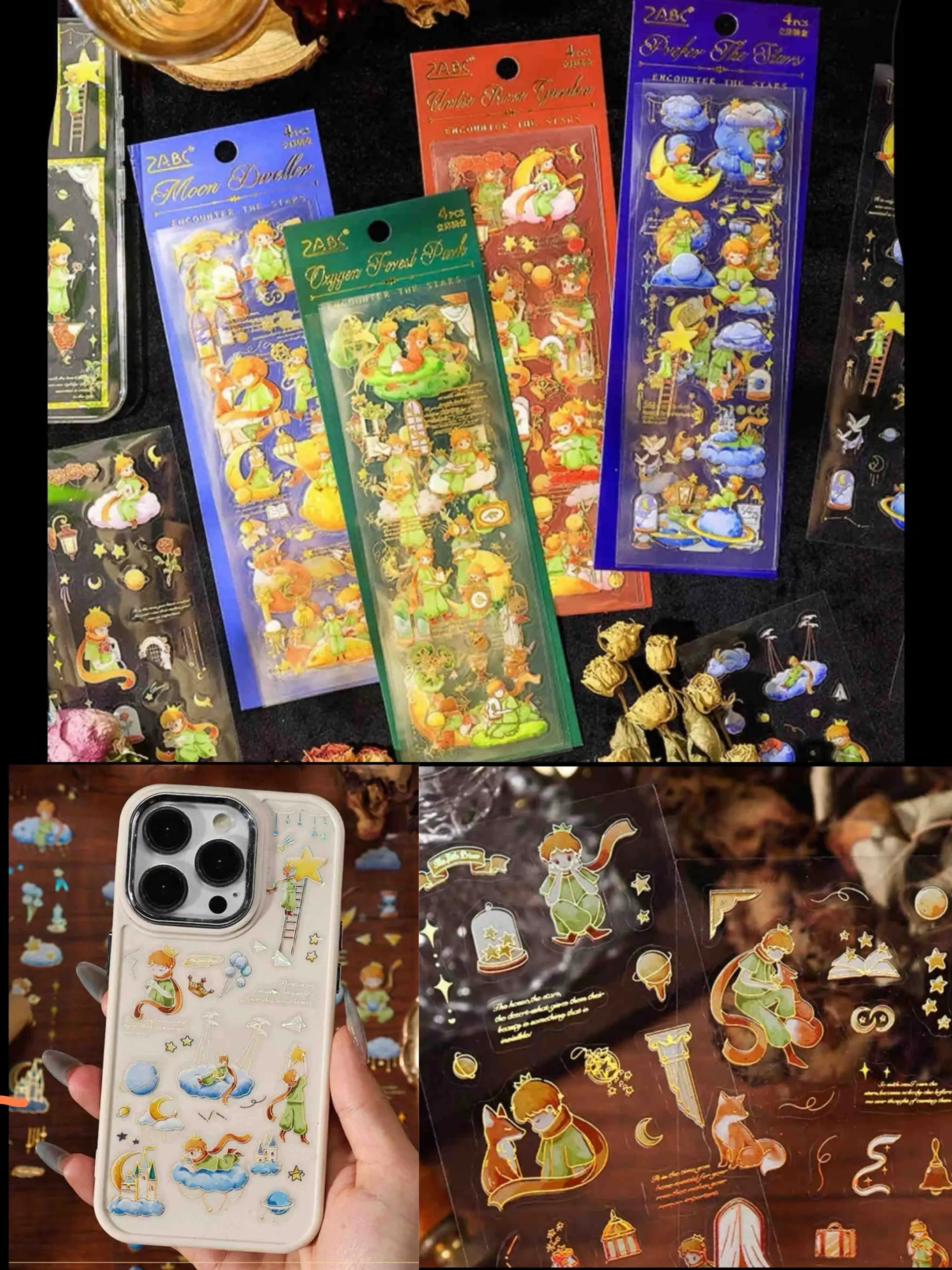Stickers Principito Lsminas x4