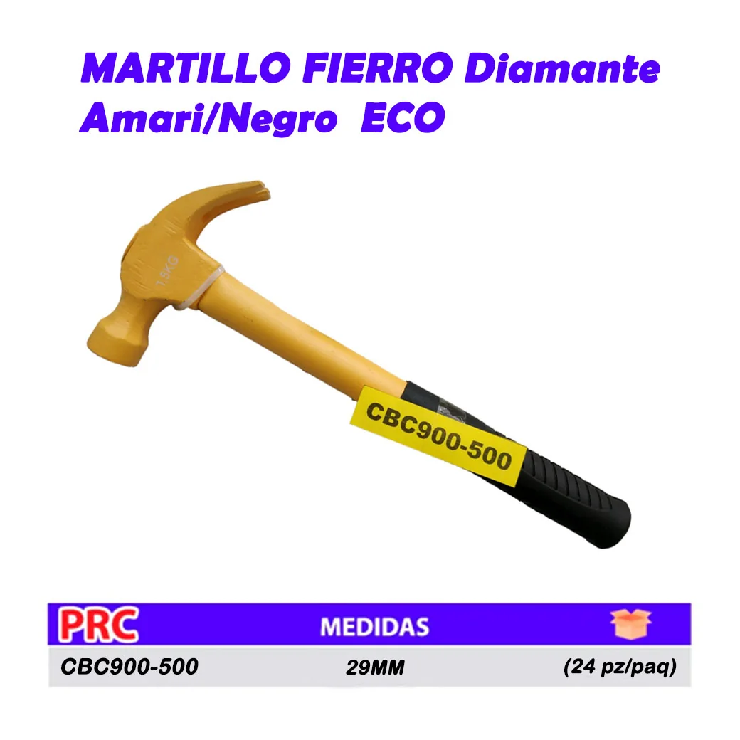 MARTILLO FIERRO Diamante Amari/Negro  ECO 29MM