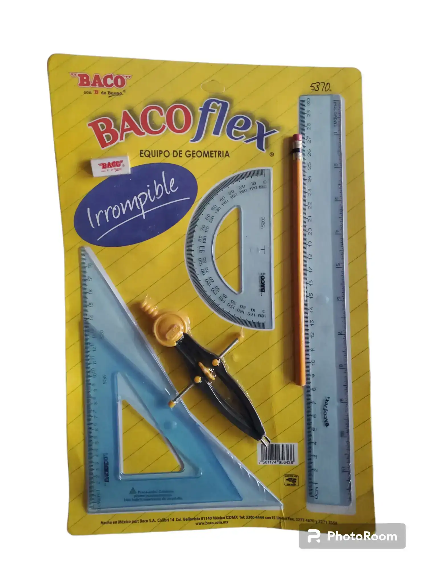Juego geometrico baco flexible 7pzas