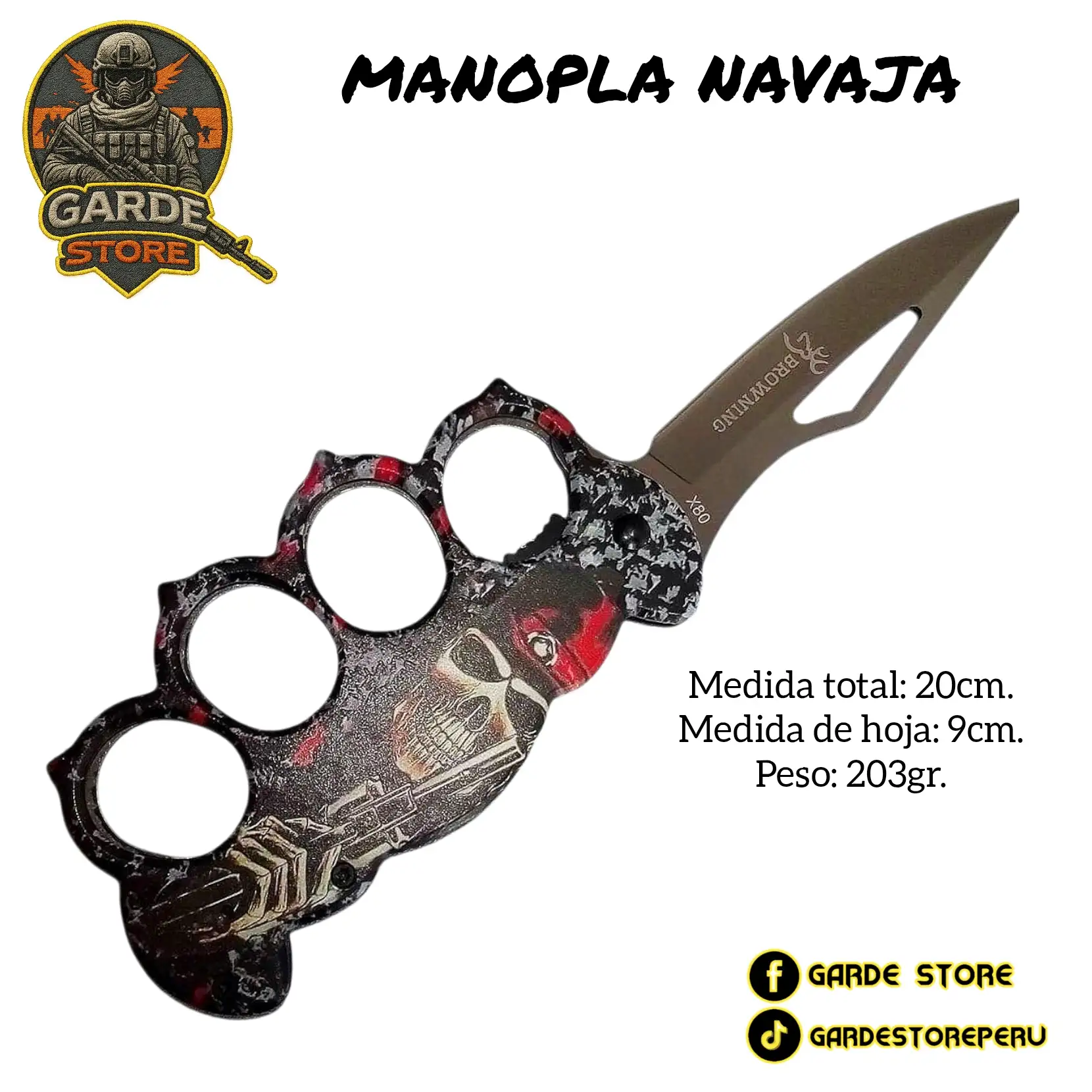 Manopla Navaja plegable
