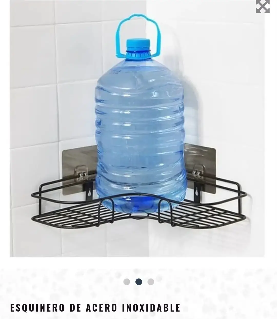 Organizador esquinero de acero inoxidable  3