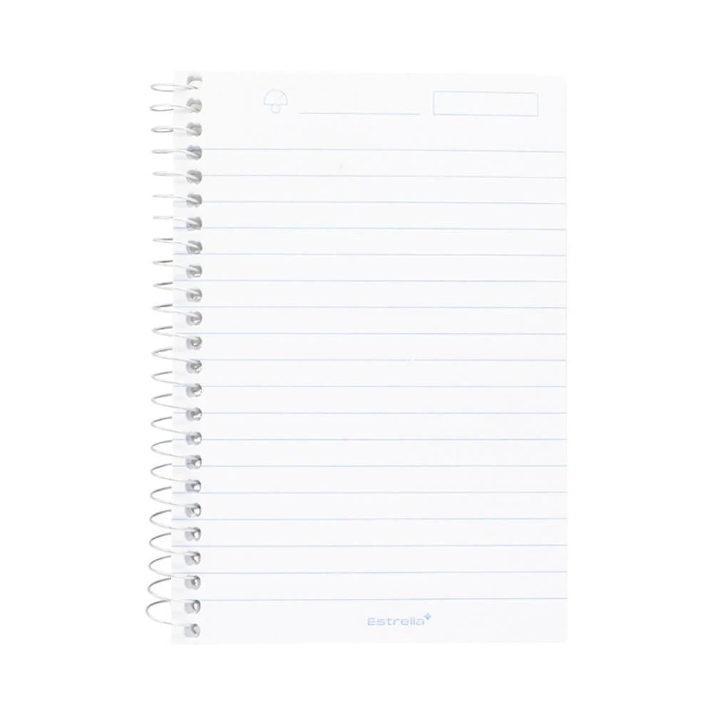 libreta mini estrella 80 h rayado 3