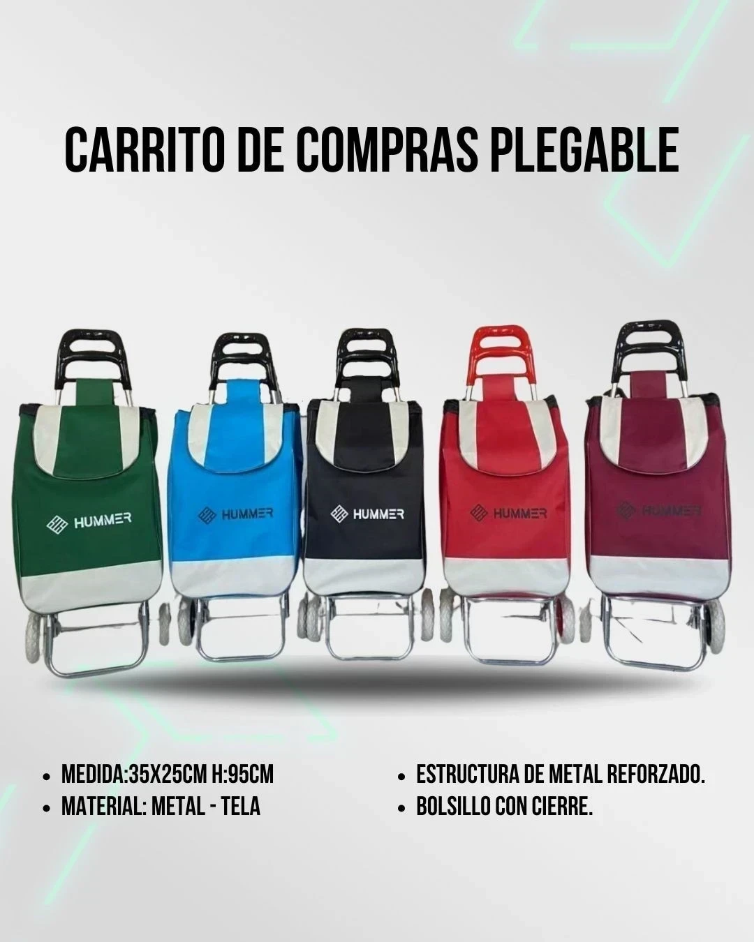CARRITO DE COMPRAS PLEGABLE 