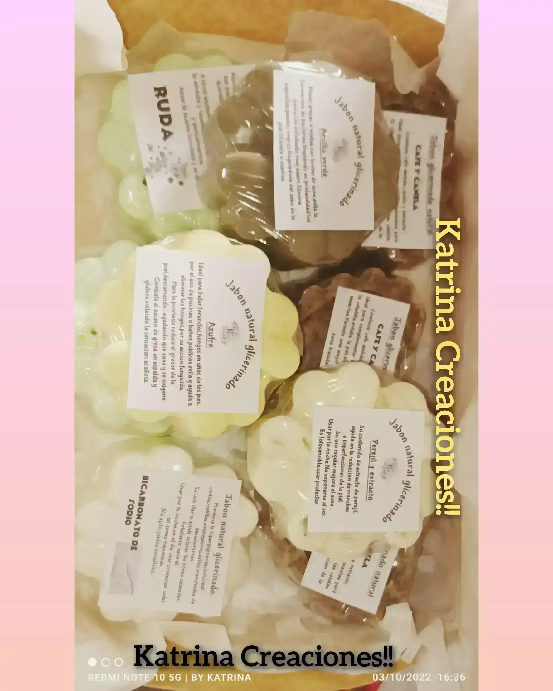 Jabones glicerinados variedades 2