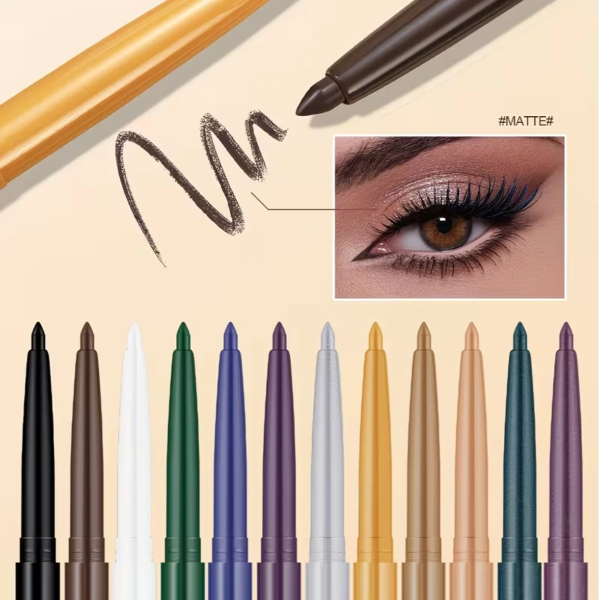 Delineador de Ojos de colores 