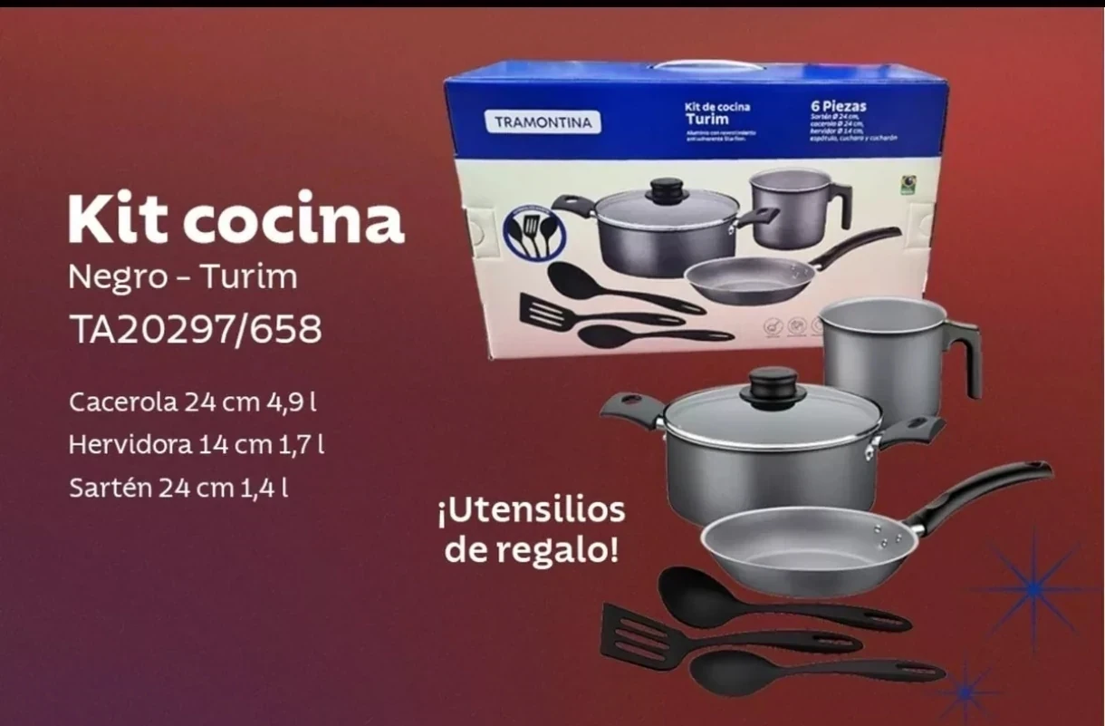 Kit de cocina TRAMONTINA TURIM, 6 Pzas. 3