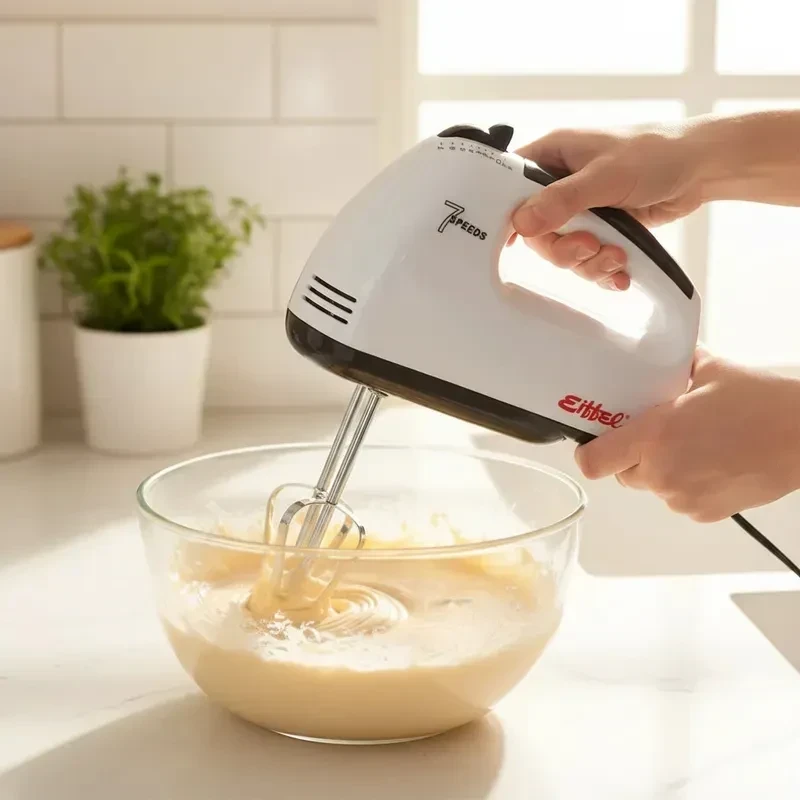 Batidora Eiffel E260 Mano Compacta Ergonómica Potente Varillas Inox 5 Velocidades 2