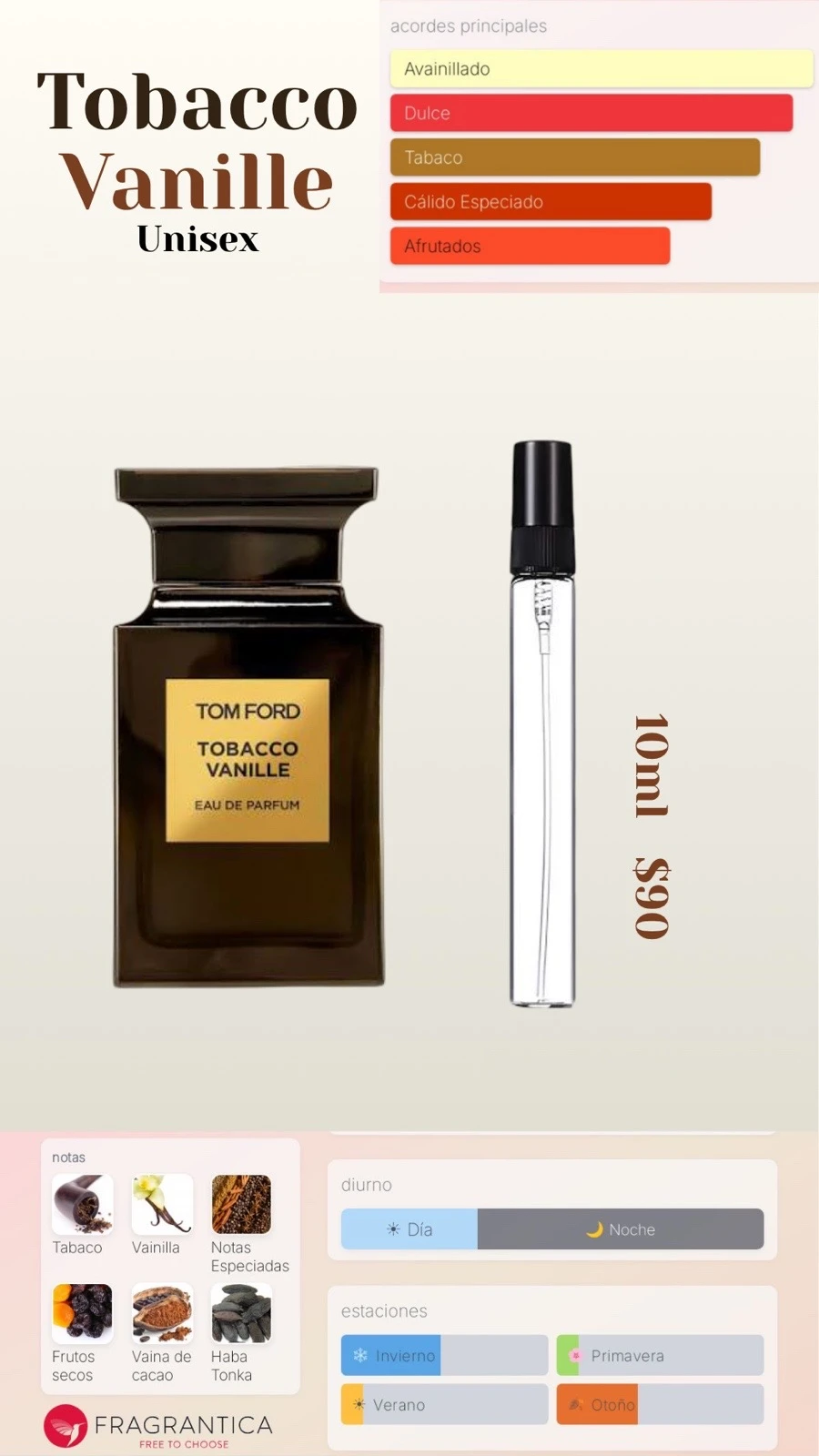 Decants - Tobacco Vanille Tom Ford Dupe - Unisex